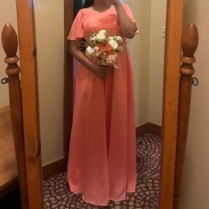 Coral Bridesmaid Dress